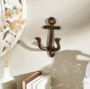 Rustic Anchor Wall Hook for Nautical Decor and Organization