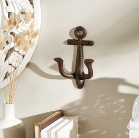 Rustic Anchor Wall Hook for Nautical Decor and Organization
