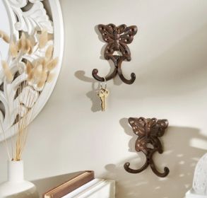 Set of 2 Butterfly Wall Hooks - Stylish and Functional Home Decor