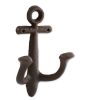 Rustic Anchor Wall Hook for Nautical Decor and Organization