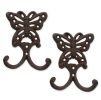 Set of 2 Butterfly Wall Hooks - Stylish and Functional Home Decor