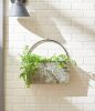 Large Rectangle Galvanized Wall Planter - Rustic Hanging Plant Holder