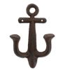 Rustic Anchor Wall Hook for Nautical Decor and Organization