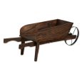 Rustic Country Flower Cart Planter for Garden Decor