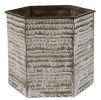 Modern Hexagon Bucket Plant Stand Set of 2 - Stylish and Functional