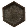 Modern Hexagon Bucket Plant Stand Set of 2 - Stylish and Functional