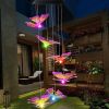 Solar Butterfly Wind Chime Light Outdoor Purple Decorative Color Changing Butterfly Wind Chime