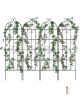 Garden Trellis for Climbing Plants, 71 x 20 in, 4 Packs Rustproof Metal Garden Flower Trellis, Outdoor Climbing Rose Trellis Cucumbers Support