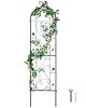 Garden Trellis for Climbing Plants, 60 x 15 in, Rustproof Metal Garden Flower Trellis, Outdoor Climbing Rose Trellis Cucumbers Support
