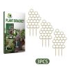 Yegbong Garden Plant Trellis, Home Wooden Geometric Molding Decorative Support Flower Arrangements Climbing Pergola