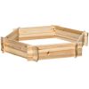 39'' x 36'' Screwless Raised Garden Bed, Hexagon Planter Box DIY Herb Garden