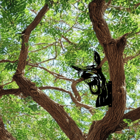 CIFbuy Vintage Donkey Wall Art Sculpture Rustic Farmhouse Western Metal Decor Outdoor Garden Patio Yard Gift(TikTok, temu pick-up service)