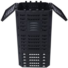Garden Composter Bin Made from Recycled Plastic – 132 Gallons (500Liter) Large Compost Bin - Create Fertile Soil with Easy Assembly, Lightweight
