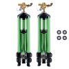 Impact Sprinkler on Tripod Base, 2 Packs, Heavy Duty Tripod Sprinklers with Brass Head & 3/4"NH Connector, 360 Degree Large Area Irrigation Sprinkler
