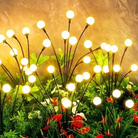 Solar Lights Outdoor Waterproof 4 Pack LEDs Garden Patio Firefly Decoration