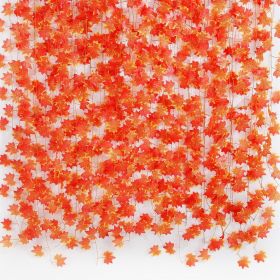 Fall Leaf Garland for Room Decor(12 Pack),Artificial Maple Leaves