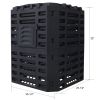 Garden Composter Bin Made from Recycled Plastic – 90 Gallons (340Liter) Large Compost Bin - Create Fertile Soil with Easy Assembly, Lightweight