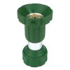 H2O WORKS Garden Hose Nozzle;  Fireman Style Hose Nozzle;  Heavy Duty Brass Hose Nozzle;  Leak Proof & Best High-Pressure Sprayer for Plants Watering;