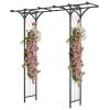 6.8' Garden Arbor with Trellises for Climbing Plants