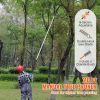 Manual Pole Saw, 4.9-20 ft Extendable Tree Pruner, Sharp Steel Blade for High Branches Trimming