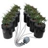 VEVOR DWC Hydroponic System, 5 Gallon 8 Buckets, Deep Water Culture Growing Bucket, Hydroponics Grow Kit with Pump, Air Stone and Water Level Device
