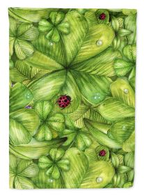 Shamrocks and Lady bugs Garden Flag Mailbox Flag Decorative Yard Flag Banner Outside Patio Artwork Yard Flower Beds, Garden Size, Multicolor