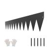 Steel Landscape Edging, 3 Packs 40 x 6 in Rust-Resistant Metal Landscape Edging, Bendable Garden Edging Border, Heavy Duty Lawn Edging