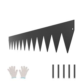 Steel Landscape Edging, 3 Packs 40 x 6 in Rust-Resistant Metal Landscape Edging, Bendable Garden Edging Border, Heavy Duty Lawn Edging