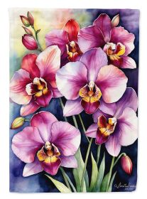 Miltoniopsis Orchids Garden Flag Mailbox Decorative Yard Banner Outside Patio Artwork for Flower Beds, Garden Size, Multicolor