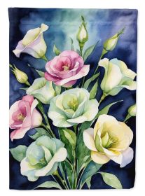 Lisianthus Flowers Garden Flag Mailbox Decorative Yard Banner Outside Patio Artwork for Flower Beds, Garden Size, Multicolor