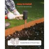 Steel Landscape Edging, 6 Packs 40 x 8 in Weather-Resistant & Pre-Rust Metal Landscape Edging, Bendable Garden Edging Border, Shark Spike
