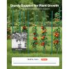 Garden Stakes, 25 Pack, 70.87 inch, Plastic Coated Metal Tomato Stakes, Garden Sticks for Plants Support