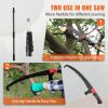 Manual Pole Saw, 4.9-20 ft Extendable Tree Pruner, Sharp Steel Blade for High Branches Trimming