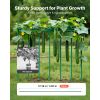 Garden Stakes, 50 Pack, 57.28 inch, Plastic Coated Metal Tomato Stakes, Garden Sticks for Plants Support