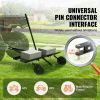 VEVOR Tow Behind Dethatcher, 48-inch Tow Dethatcher with 24 Spring Steel Tines, Lawn Dethatcher Rake for ATV or Mower