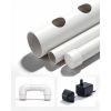 Hydroponics Growing System Kit, 3-Tier 108 Sites UPVC Pipe Hydroponic Grow Kit with Timed Irrigation, Thickened Hydroponic Pipes