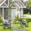 Multifunctional Outdoor Trellis - Climbing Vines Support+Flower/Vegetable Planters, 80"x20"x86"