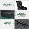 80-Gallon Outdoor Composter with Large Openable Lid and Bottom Exit Door