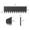 Steel Landscape Edging, 4 Packs 40 x 12 in Rust-Resistant Metal Landscape Edging, Bendable Garden Edging Border, Heavy Duty Lawn Edging