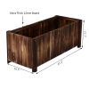 48" x 20" x 18" Raised Garden Bed, Raised Planter Box, Wooden Planter Raised Bed with Drainage Gaps & Lightweight Build, Natural Wood