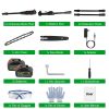 6in Cordless Pole Saw 7.4FT Maximum Extendable Length 35FT/S Speed Electric Pole Chainsaw 2Pcs 3.0Ah Batteries And Charger Included For Pruning Trimmi