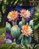 Queen of the Night Cactus Garden Flag Mailbox Decorative Yard Banner Outside Patio Artwork for Flower Beds, Garden Size, Multicolor
