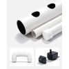 Hydroponics Growing System Kit, 3-Tier 108 Sites UPVC Pipe Hydroponic Grow Kit with Timed Irrigation, Sun & Light Blocking Pipes