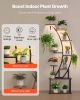 VEVOR Plant Stand Indoor with Grow Lights, 63 in Tall 9-Tier Lighted Plant Shelf, Metal Corner Plants Holder, 3 Timer & 10 Brightness