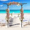 6.8' Garden Arbor with Trellises for Climbing Plants
