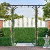 6.8' Garden Arbor with Trellises for Climbing Plants