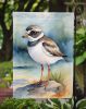 Semipalmated Plover Bird Garden Flag Mailbox Decorative Yard Banner Outside Patio Artwork for Flower Beds, Garden Size, Multicolor