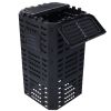 Garden Composter Bin Made from Recycled Plastic – 132 Gallons (500Liter) Large Compost Bin - Create Fertile Soil with Easy Assembly, Lightweight
