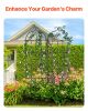 Garden Trellis for Climbing Plants, 71 x 20 in, 2 Packs Rustproof Metal Garden Flower Trellis, Outdoor Climbing Rose Trellis Cucumbers Support