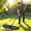 Lawn Leveling Rake, 36" x 10" Heavy Duty Yard Leveling Rake with 66.5" Handle for Backyard, Golf Course